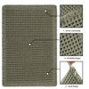 AIBIIN Waffle Pattern Bath Mat Super Absorbent Non Slip Machine