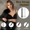18Pcs Clear Bra Straps with Bra Clips, Soft Clear Strap