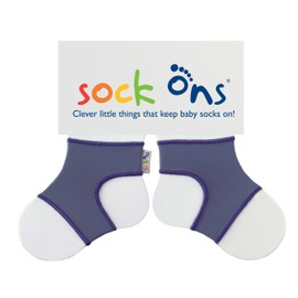 Sock Ons - Clever Little Things That Keep Baby Socks On! 0 - 6 Months Blueberry