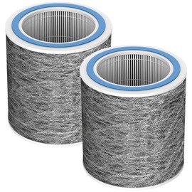 HP102 HEPA Replacement Filter for Shark HP100 Series Air Purifier HP102PET HP132 HC450 HC451 HC452 HC455,3-in-1 True H13 HEPA Activated Carbon Pre-Filter,Compare Part #HE1FKPET, HE1FKBAS