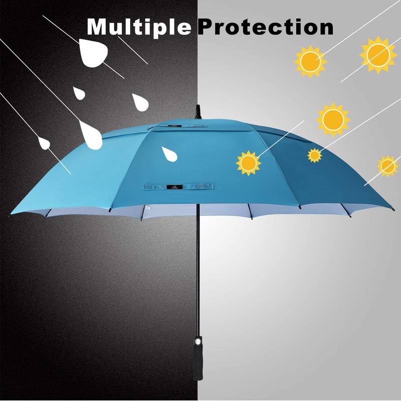 Prospo 62/68 inch Golf Umbrella UV Protection Auto Open Large