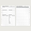 KOMPASS® Fitness Planning Inserts, DIN A5 Inserts for Ring Binder