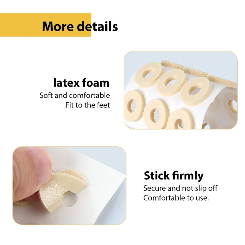 GEDEUBAN 75 PCS Small Corn Cushion Pads for Feet, Toe