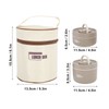 Insulated Lunch Container 304 Stainless Steel Leakproof Portable Round Thermal