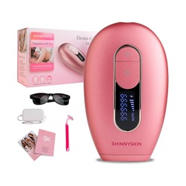 ShinnySkin Depiladora de Luz Pulsada IPL Pro - Eliminación del Vello para Cuerpo y Cara - 6 Niveles de Energía - 999,999 Flashes - Blanca o Rosa (Rosa)