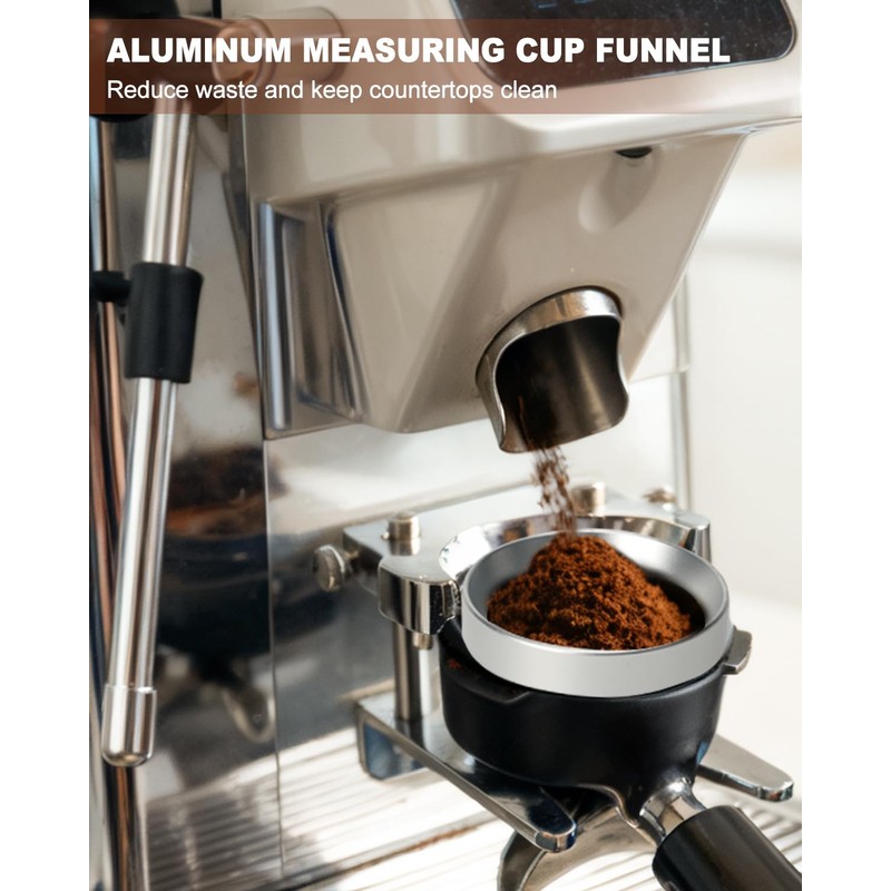 53.5mm WDT Tool, Espresso Distribution Tool with Dosing Funnel