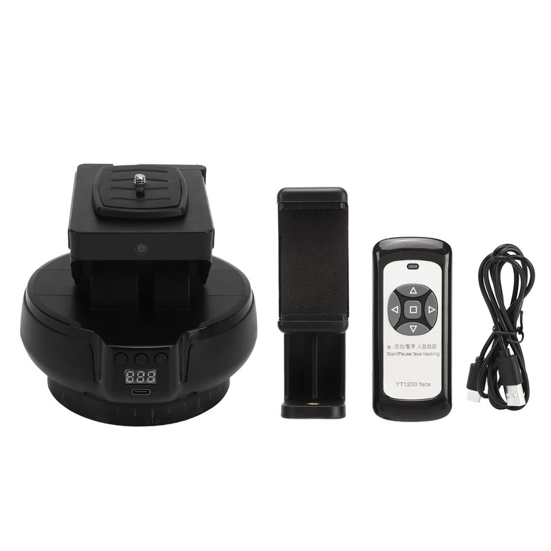 Wireless Remote Control Electric Tripod Head AI Face Tracking Rotating