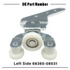 UVYMZY Sienna Bottom Sliding Door Roller Hinge Left Compatible with