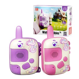 XGHEO Walkie Talkies para Niños, Juguetes de Unicornio, Incluye Dos Correas para la Muñeca, para niños y niñas de 4 5 6 7 8 años Regalo de cumpleaños de Navidad