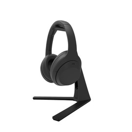 Kanto H3 Universal Desktop Headphone and Headset Stand with Silicone Padding and Adapter Holder | 22 lb Weight Capacity | Black
