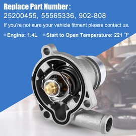 CarBole Aluminum Coolant Thermostat Housing Assembly 1.4L Turbo Engine for Encore 2013-2020 Chevy Cruze 2011-2016 Cruze Limited 2016 Sonic 2012-2020 Replace 902-808 25200455 55565336