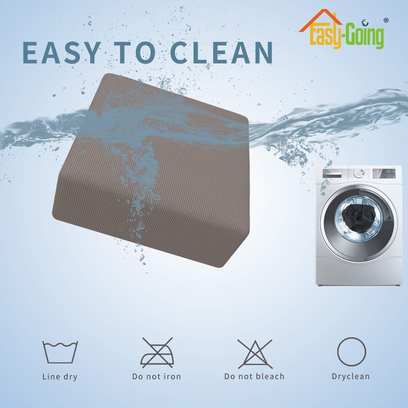 Easy-Going - Funda elástica otomana Plegable, Protector de Muebles, Rectangular,
