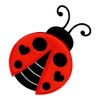 PatchMommy Ladybird Patch Iron-On Appliqué for Clothes Jeans Jackets Children