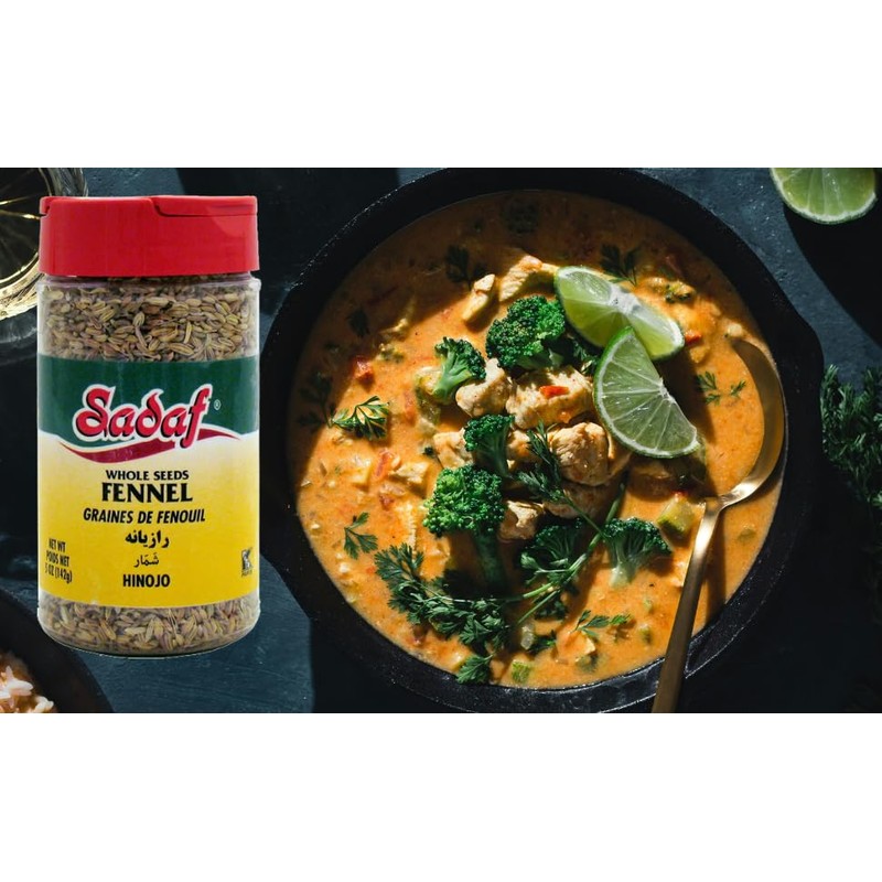 Sadaf Fennel Seeds - Whole Fennel Seeds for Cooking -
