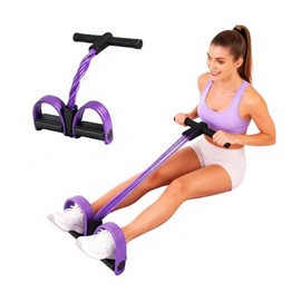 Cuerda de tensión multifunción, banda elástica de 6 tubos para yoga, cuerda de tensión de látex natural, equipo de fitness, para abdominales, cinturas