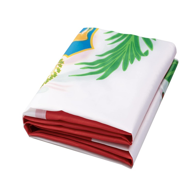 DANF Peru Flag 3x5 Ft Thick Polyester, Fade Resistant, Brass