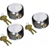 Kuahome 3 Pcs Keyed Alike Lock Hidden Shackle Lock Puck