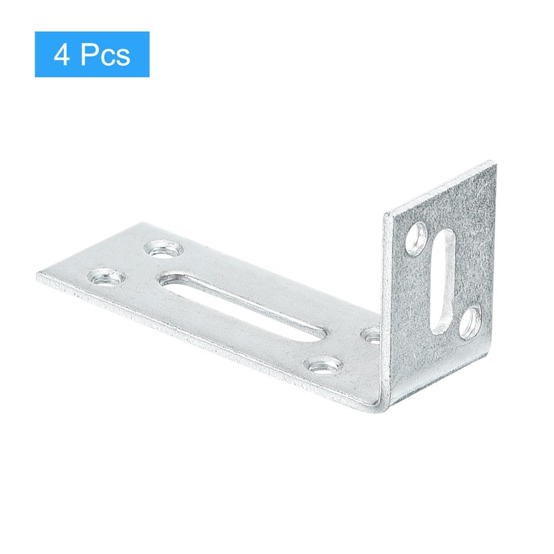 sourcing map Adjustable L Corner Braces, 4Pcs 80 x 40