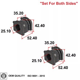 TENACITY Front Stabilizer Bar Bushing Pair for Honda ODYSSEY 2018-20021 OE QUALITY
