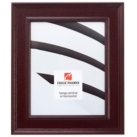 Craig Frames FM97MA 8 x 10-Inch Picture Frame, Smooth Wrap Finish, 2-Inch Wide, Mahogany