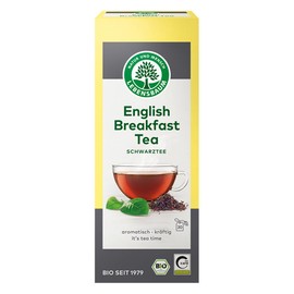 LEBENSBAUM English Breakfast Tea, Organic Tea with Aromatic Strong Flavour, Black Tea, 100% Natural Flavour, 20 Tea Bags of 2 g