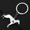 YAYAKO Stainless Steel Whippet Dog Keychain Keyring Car Key Chain