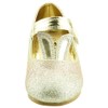 The Doll Maker Easter Bunny Flat Shoe-FBA181012A-5 Glitter Gold