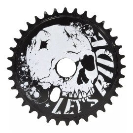 Bicicleta Disco De Acero Negro 44 Dts Calavera 2.2mm