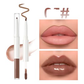 Lápiz Labial Delineador Labios 2 En 1 Mate Durader                                                                                                    