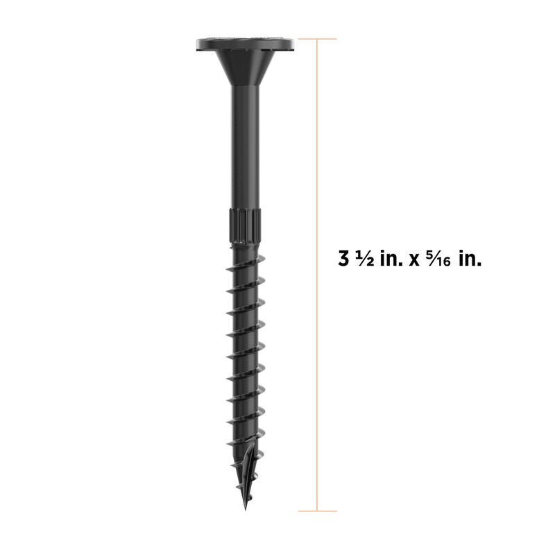 5/16" Ledger + Multi-Ply Flat Head Structural Screw - 3-1/2"