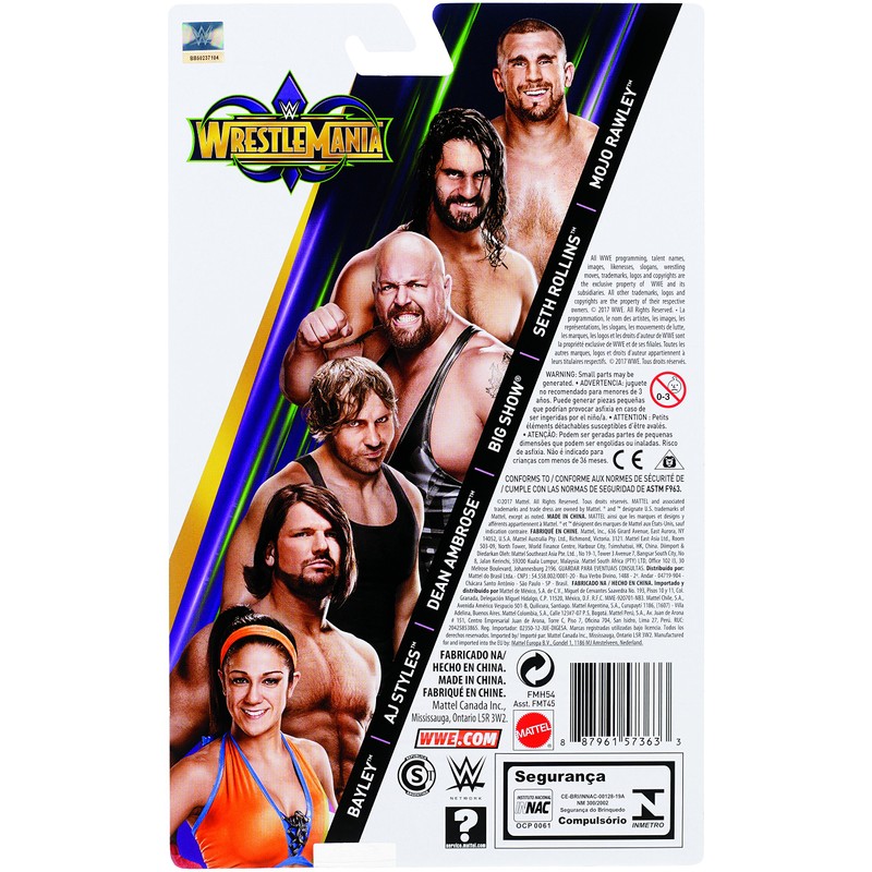 WWE Wrestlemania AJ Styles Action Figure