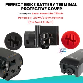 Besudo Contact protection for Bosch Powertube 750Wh, Powerpack 545Wh/725Wh(SmartSystem) – Protection pin for Ebike bike carriers – Protective caps for protection 041-R1
