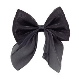 Blausky Pack of 20 8.5 x 8 cm Chiffon Bows for Crafts, Small Gift Bow, Christmas Bows, for Wrapping Gifts, Wedding Gifts, Gift Box Decoration, Black