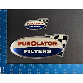 Lot (2) original Purolator Filters racing decals stickers NHRA NASCAR toolbox