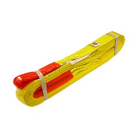 Everest C1136-2" x 18' Yellow Flat Sling Eye to Eye/Lifting Sling Strap Heavy Duty 2PLY 1-Pack