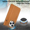 SHIELDON Genuine Leather RFID Blocking Wallet Case, Magnetic Kickstand Shockproof