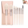 LUYING Makeup Brushes Apricot 8 Pieces Makeup Brushes, Premium Fiber