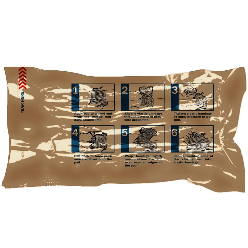 FalconTac Israeli 6 Inch Emergency Compression Bandage Wound Trauma Dressing