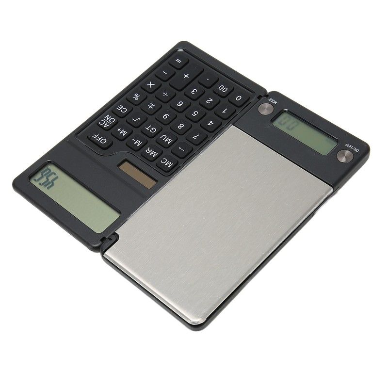 Electronic Scale with Solar Calculator 0.1g High Accuracy Multiple Units