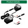 14.6V 2A LiFePO4 Battery Charger with Dual Alligator Clips Cable