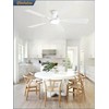 Fanbulous 52 inch Ceiling Fans with Lights, Smart Flush Mount