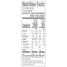 JOLLY TIME Simply Popped | Natural Microwave Popcorn, Palm Oil and Non-GMO Pop Corn Kernels (3-Count Box, Pack of 4) (Simply Popped - Butter, 3 Ounce (Pack of 12))