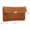 Gusti Rani Leather Wallet Purse Clutch Women's Vintage Leather Brown,