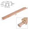 Wax Coated 16 Inches Wood Drawer Slide 2PCS, Classic Traditional
