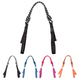 Beloved Paracord Strap for Eco Bags, Individual, Embroidered, Shopping Bag, Shoulder Strap, Adjustable Length, Eco Lunch Bag Shoulder Strap, Strap Only, Strap - Black B