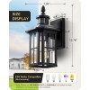 EDISHINE Outdoor Motion Sensor Porch Light Dusk to Dawn Wall
