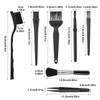 TIESOME Set of 7 Keyboard Anti Static Brushes, Plastic Handle