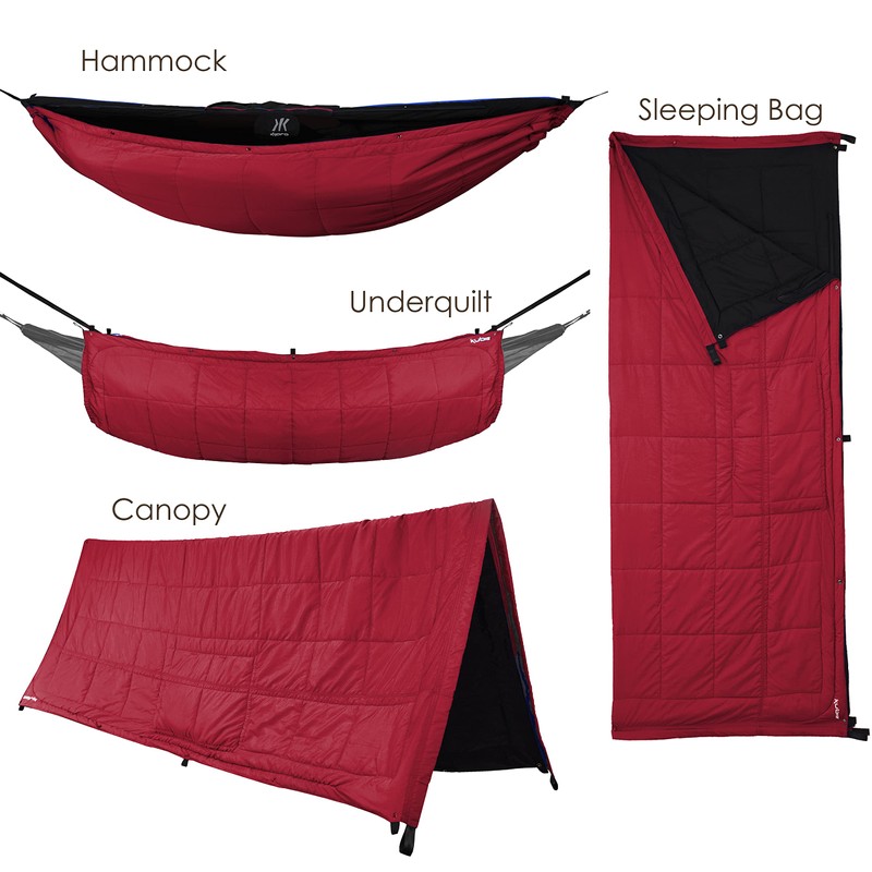 Kijaro Kubie 10-in-1 Versatile Portable Hammock, Poncho, Blanket, Sleeping Bag,