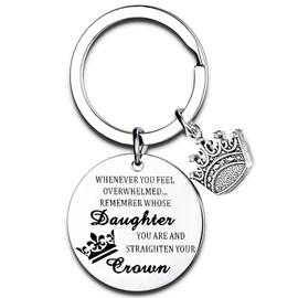Tihnvk Granddaughter Daughter Keychain Granddaughter Daughter Gifts From Mom Granddaughter Daughter Key Chain Birthday Christmas Gifts (daughter)
