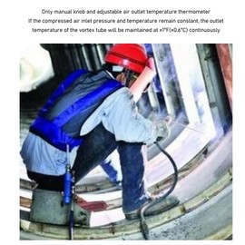 Personal Cooler, Air Device, Cool Vest, Personal Cooler, Just Connect to Compressor, Water Oil Separation, Easy Operation, Welding Work, Heat Stroke Prevention